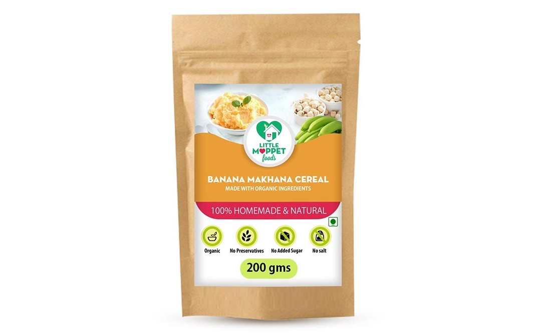 Little Moppet Foods Banana Makhana Cereal    Pack  200 grams